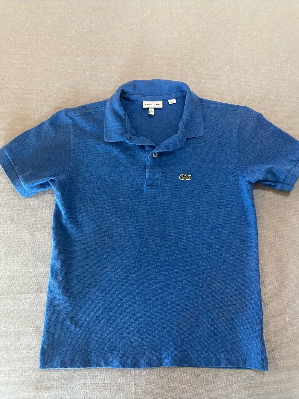 Lacoste Kids Royal Blue Short-Sleeve Polo